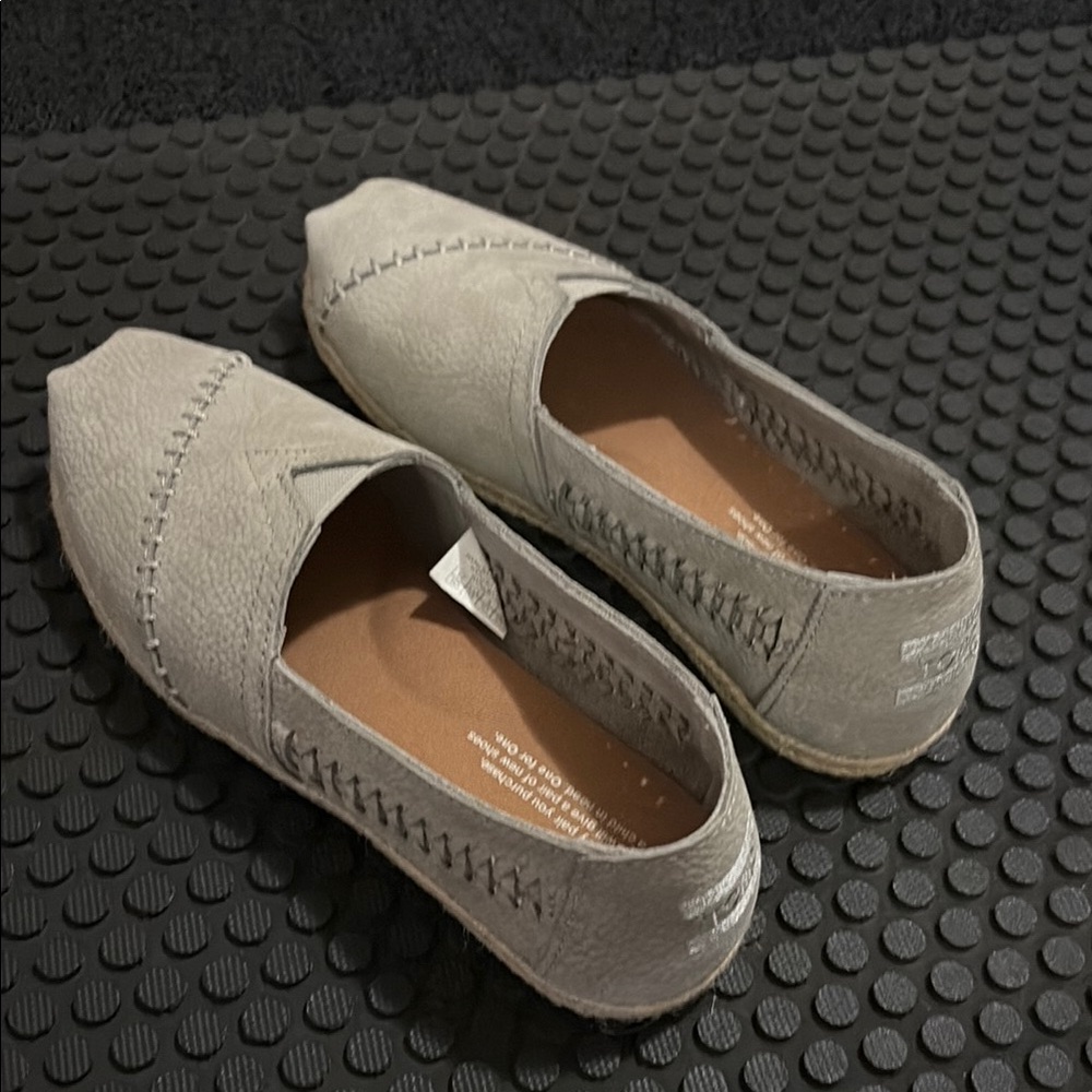 TOMS Gray Slip-On Shoes